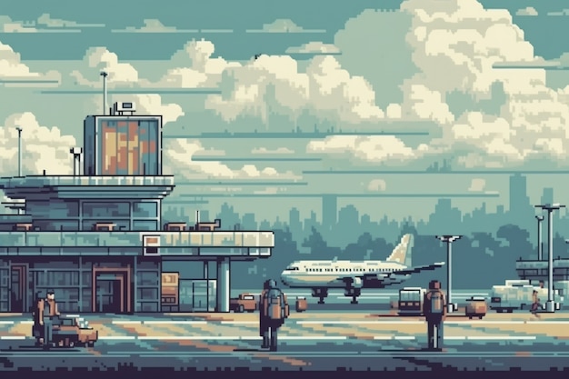 航空快递繁忙场景