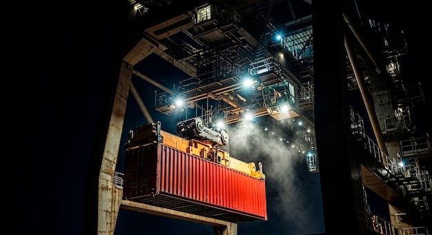 巨型货机装载现场